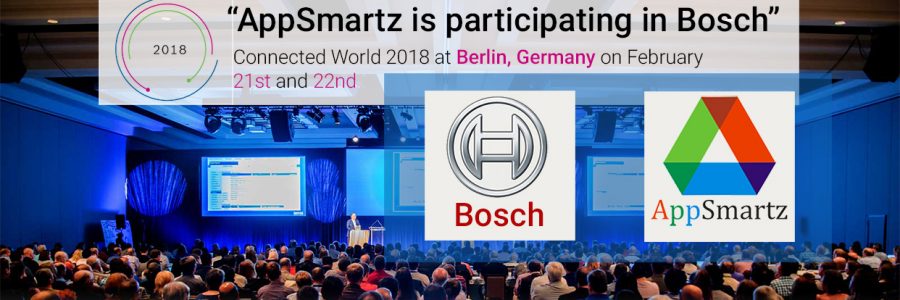 AppSmartz is participating in Bosch Connected World 2018 at Berlin, Germany